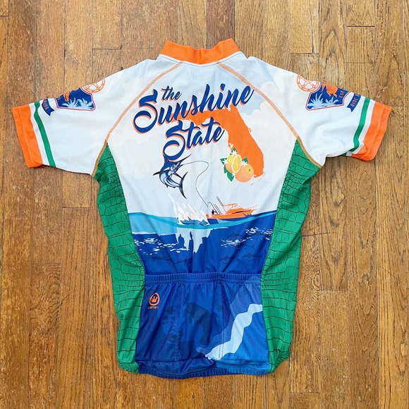 Canari Florida Sunshine State Men’s Small Biking Cycling Jersey - Picture 3 of 6